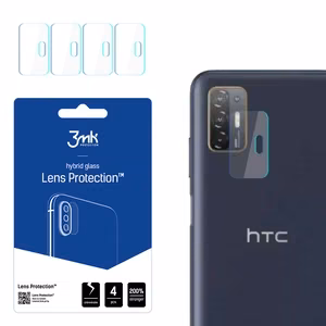 3MK FLEXIBLE GLASS LENS hibridinis stiklas PROTECT HTC DESIRE 21 PRO 5G skirtas 4 vnt. kamerai