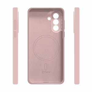 Etteri Silikoninis Mag dėklas skirtas Samsung Galaxy A57 5G šviesiai rožinis