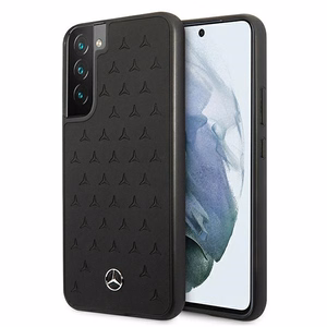 Mercedes odinis Stars Pattern dėklas Samsung Galaxy S22+ - juodas