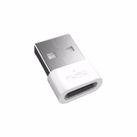 Puro USB-C - USB-A adapteris - Baltas