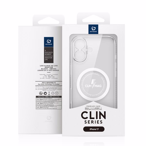 Чехол Dux Ducis Clin Mag совместимый с MagSafe для iPhone 17 прозрачный