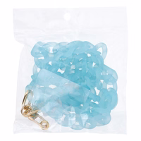 PANAMA LONG telefono dirželis, pakabukas / virvelės ilgis 80 cm (40 cm kilpoje) / ant kaklo – mėlynas