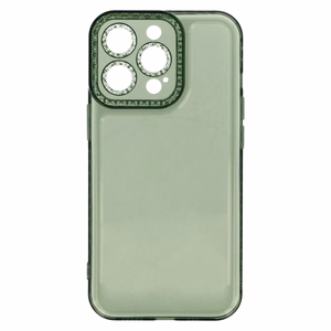Kristalinis deimantas 2mm dėklas Iphone 13 Pro Max Skaidrus žalias