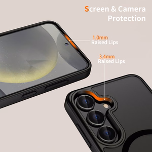 Tech-Protect MagMat Magnetinis dėklas telefonui Samsung Galaxy S25 - Juodas