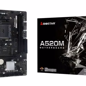 Biostar A520MHP pagrindinė plokštė AMD A520 Socket AM4 micro ATX