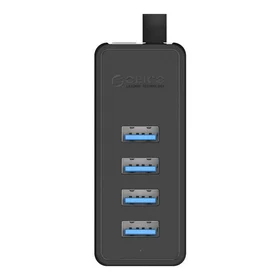 Orico W5P-100 USB į 4x USB 3.0 Hub adapteris (juodas)