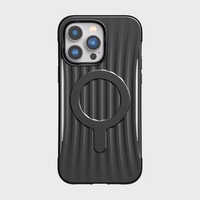 Raptic X-Doria Clutch dėklas iPhone 14 Pro Max su Magnetine galinė juoda danga