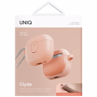 Uniq Clyde Lock dėklas AirPods 4 - rožinis
