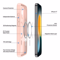 Dėklas Dux Ducis Yind Apple iPhone 17 rožinis