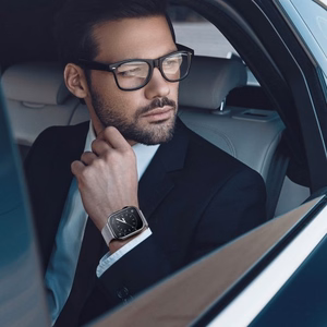 Dėklas Dux Duxis "Samo" skirtas Apple Watch 7 45mm sidabrinis (kartu su LCD apsauginiu stikliuku)