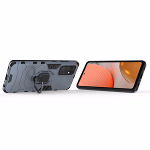 Ring Armor dėklas telefonui su stovu Samsung Galaxy A72 4G mėlynas