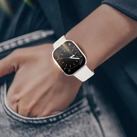 LCD apsauginis stikliukas/dėklas Dux Ducis Hamo Apple Watch 45mm sidabrinis