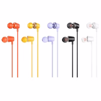 HOCO kabelinės ausinės Jack 3,5 mm su mikrofonu M107 balta