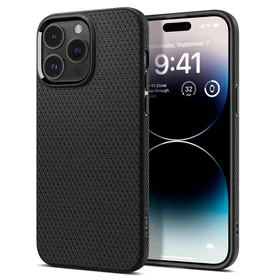 Spigen Liquid Air dėklas iPhone 14 Pro – matinis juodas