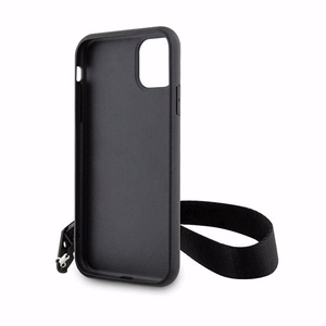 Karl Lagerfeld KLHCN61SAKLMBSK iPhone 11 / Xr 6.1" чёрный/чёрный хардкейс Monogram Losange Saffiano