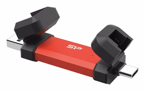 Silicon Power DS72 USB atmintinė 500 GB USB Type-A / USB Type-C 3.2 Gen 2 (3.1 Gen 2) raudona