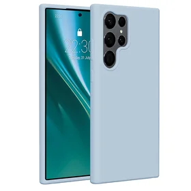 Etteri silikoninis dėklas telefonui Samsung Galaxy S23 Ultra šviesiai mėlynas
