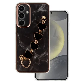 Dėklas telefonui Trend Case skirtas Samsung Galaxy S24 dizaino 6 juodas