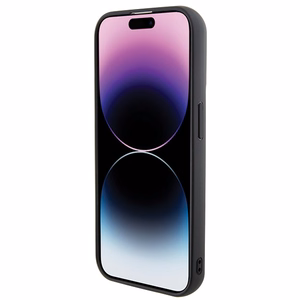 Karl Lagerfeld 3D guminis daugialypis logotipas dėklas telefonui iPhone 15 Pro - juodas