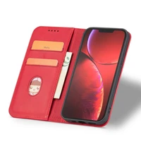 Magnet Fancy Case dėklas telefonui iPhone 14 Plus su flip dangčiu, pinigine ir stovu - raudonos spalvos