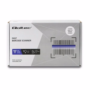 Qoltec 50866 – wired 1D CCD barcode scanner, USB, black