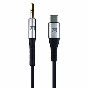 Audio kabelis 3mk USB-C to 3,5mm 1.0m juodas