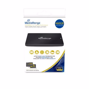 MediaRange MR1003 2,5" SSD, 480 GB, Serial ATA III, TLC NAND, įrašymas 480 MB/s, skaitymas 550 MB/s