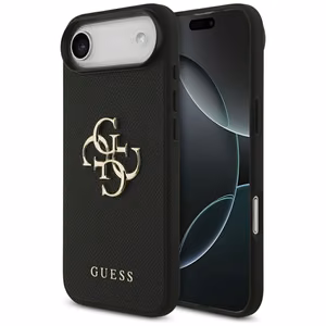 Guess Grained Big 4G & Classic Logo чехол для iPhone Air - чёрный
