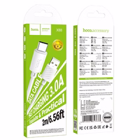 Kabelis USB A į USB C Hoco 3A 2 m X88 baltas