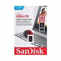SanDisk Ultra Fit USB atmintukas 64 GB USB A tipo 3.2 Gen 1 (3.1 Gen 1) Juoda