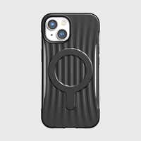 Raptic X-Doria Clutch dėklas iPhone 14 su Magnetine galinė juoda danga