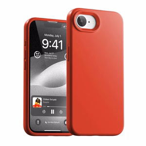 Dėklas Mercury Pure Magsafe Silicon Case Apple iPhone 16e/17e raudonas