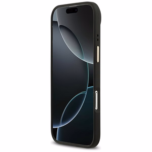GUESS dėklas IPHONE 17 Air suderinamas su MagSafe GUHMP17MP4MSEGCK (PU 4G su klasikiniu) juodas