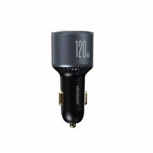 Automobilinis įkroviklis Joyroom JR-CCN07, pilkas, 100W (2xPD / 1xQC3.0) + Type-C / Type-C 100 cm laidas