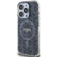 Guess IML GCube MagSafe dėklas telefonui iPhone 15 Pro Max - juodas