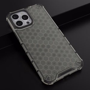 Honeycomb Case броневой чехол с TPU бампером для iPhone 13 Pro Max чёрный