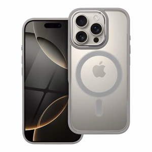 COLOR EDGE MAG COVER dėklas telefonui suderinamas su Magnetiniu IPHONE 16 Pro titano pilka