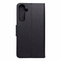 FANCY knygos tipo dėklas telefonui SAMSUNG A35 juodas
