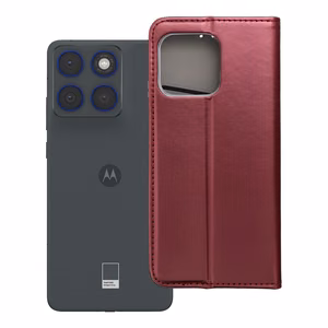 SMART MAGNETO Book dėklas skirtas Motorola Edge 70 - bordo