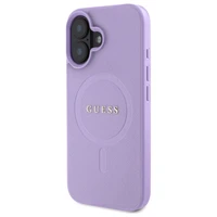 Guess Saffiano Magnetinis Dėklas telefonui iPhone 16 - violetinis
