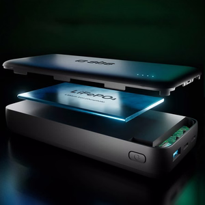 SBS Infinity išorinė baterija 20000mAh 10W LiFePo₄ USB-A USB-C - juoda