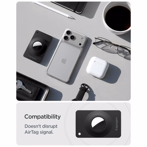 „Spigen AirFit 2“ dėklai, skirti „Apple AirTag 1/2“, 2 vnt. – juodi