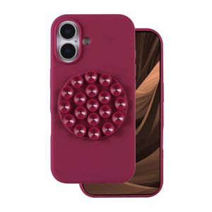 Silikoninis Stick dėklas for iPhone 17 6,3" kaštoninė