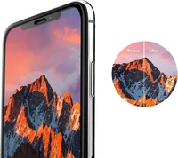 LCD apsauginis stikliukas 2.5D Tellos Apple iPhone 15 juodas
