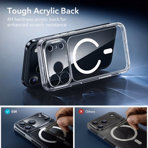 ESR Classic Hybrid MagSafe + Apsauginio stiklo rinkinys skirtas iPhone 17 Pro Max – skaidrus