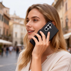 Tech-Protect Piniginė Dėklas for Samsung Galaxy S26 - juodas and raudonas