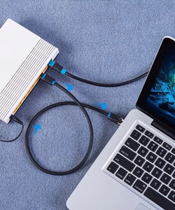 Vention IKABJ tinklo kabelis Juoda 5 m Cat8 S/FTP (S-STP)