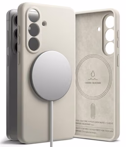 Ringke Silikoninis MagSafe Dėklas for Samsung Galaxy S26 - smėlinis