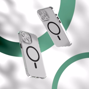 Etteri Spalvotas Magnetinis dėklas telefonui iPhone 12 / 12 Pro 6,1" juodas