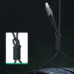 USB laidas Joryoom S-1224K2 juodas Type-C / Lightning 120cm (iki 20W)